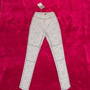 Gymshark Fleur Texture Leggings- Charcoal Marl- Small